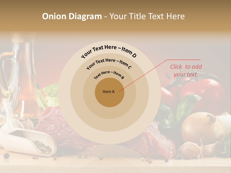 Veal Orange Dinner PowerPoint Template