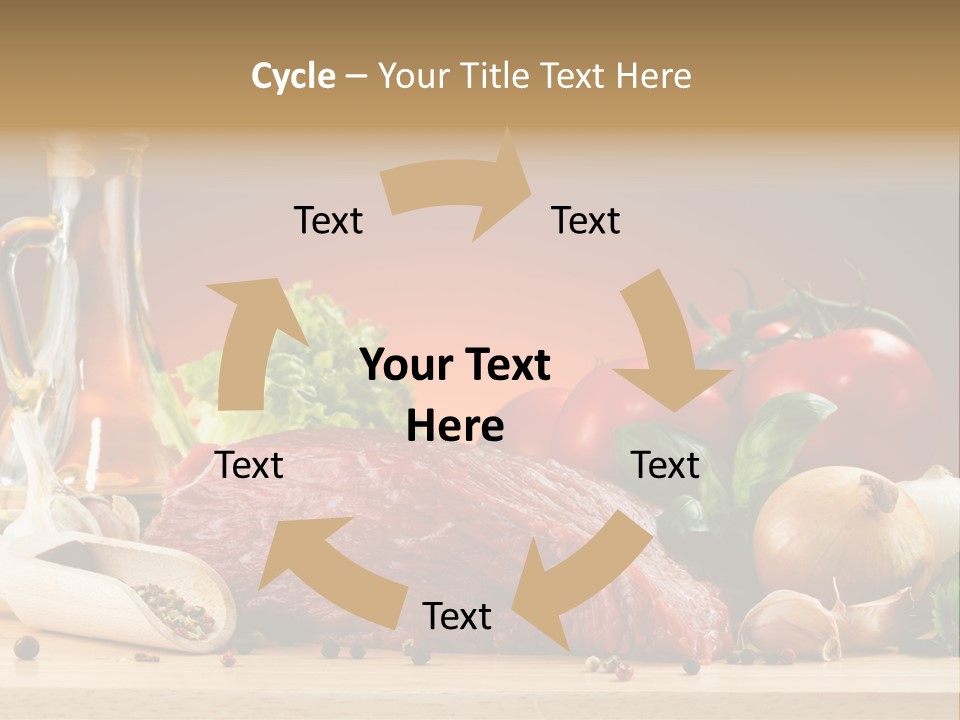 Veal Orange Dinner PowerPoint Template