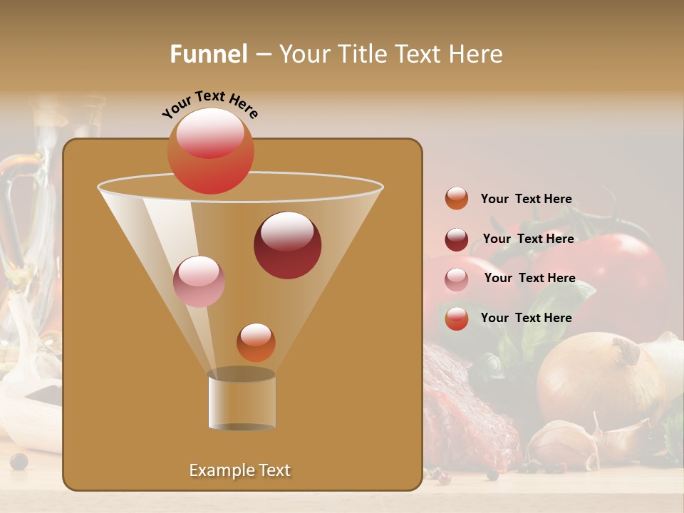 Veal Orange Dinner PowerPoint Template