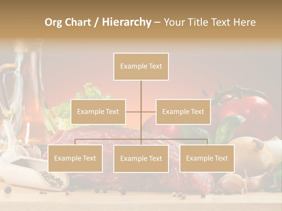 Veal Orange Dinner PowerPoint Template
