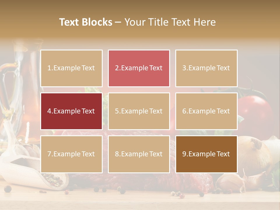 Veal Orange Dinner PowerPoint Template