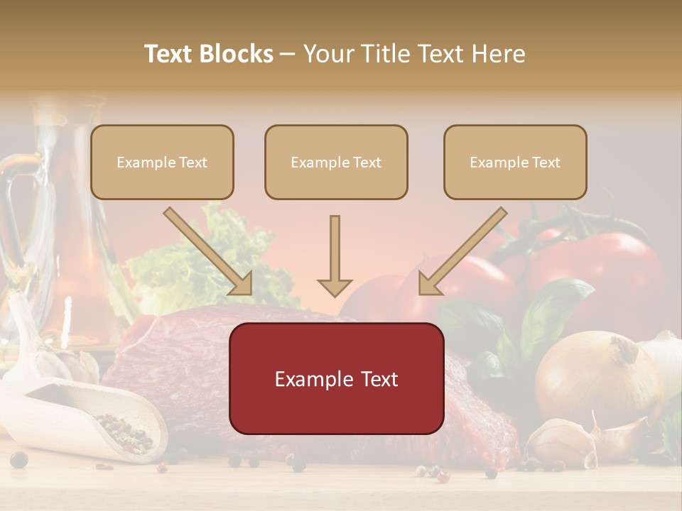 Veal Orange Dinner PowerPoint Template