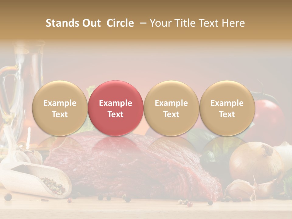 Veal Orange Dinner PowerPoint Template