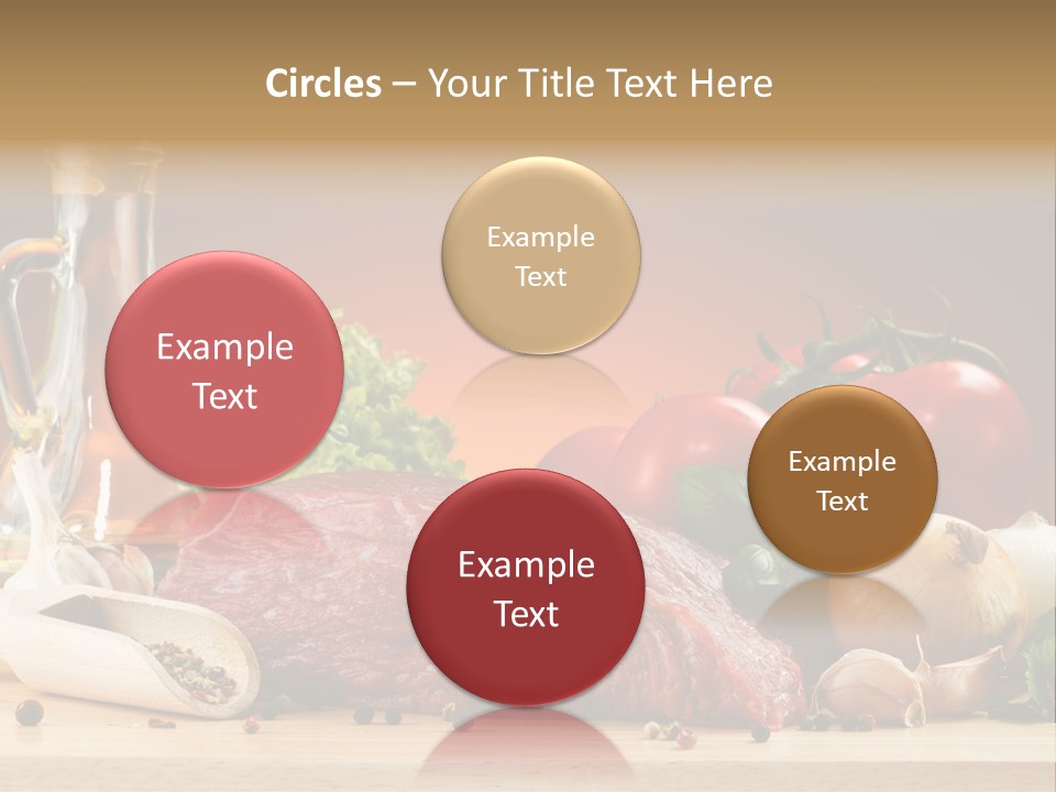 Veal Orange Dinner PowerPoint Template