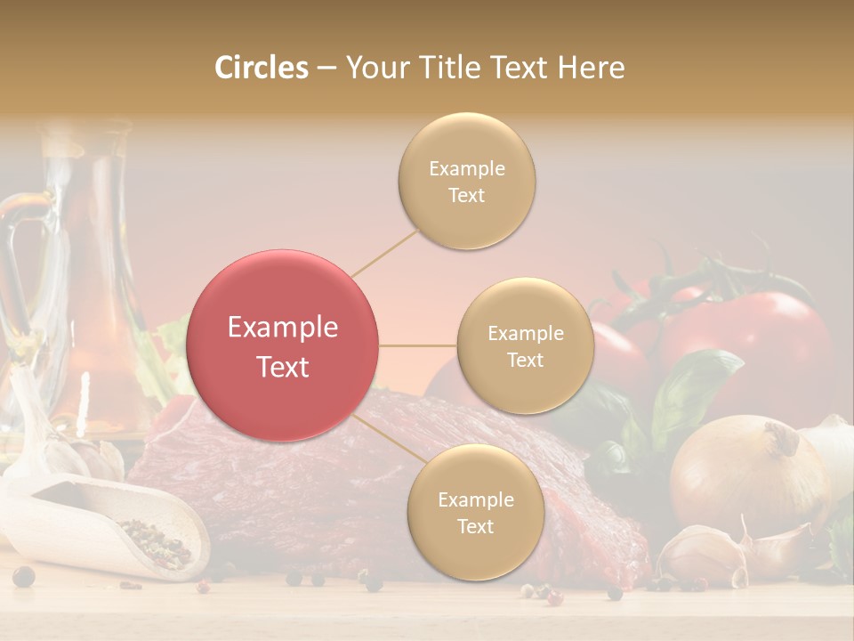 Veal Orange Dinner PowerPoint Template