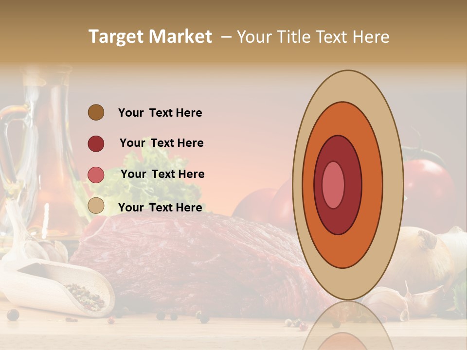 Veal Orange Dinner PowerPoint Template