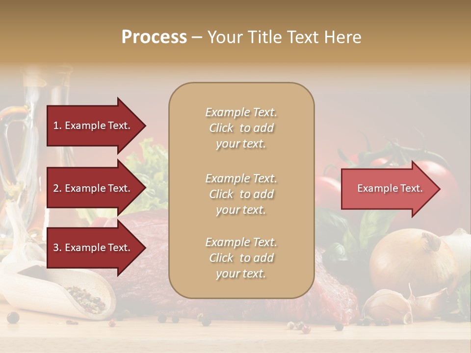 Veal Orange Dinner PowerPoint Template