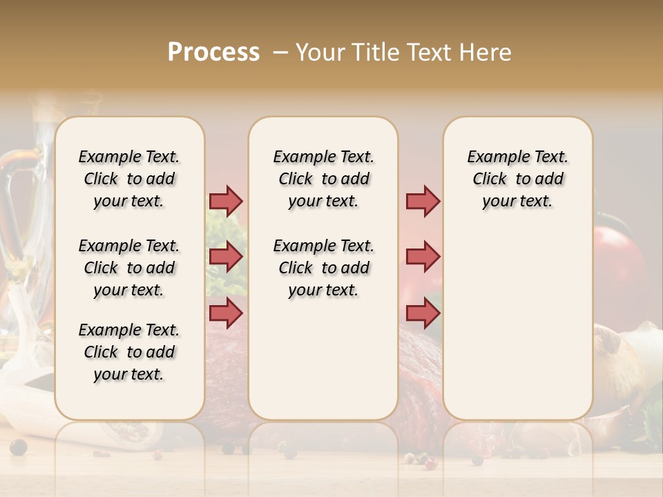 Veal Orange Dinner PowerPoint Template