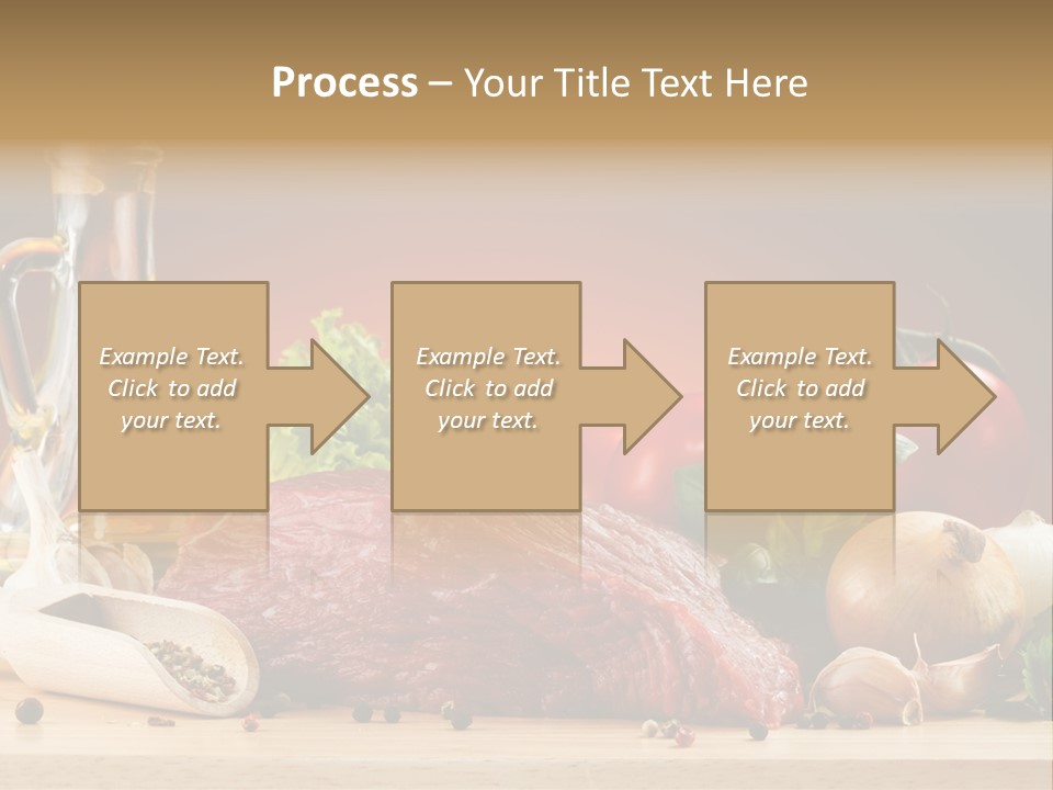 Veal Orange Dinner PowerPoint Template