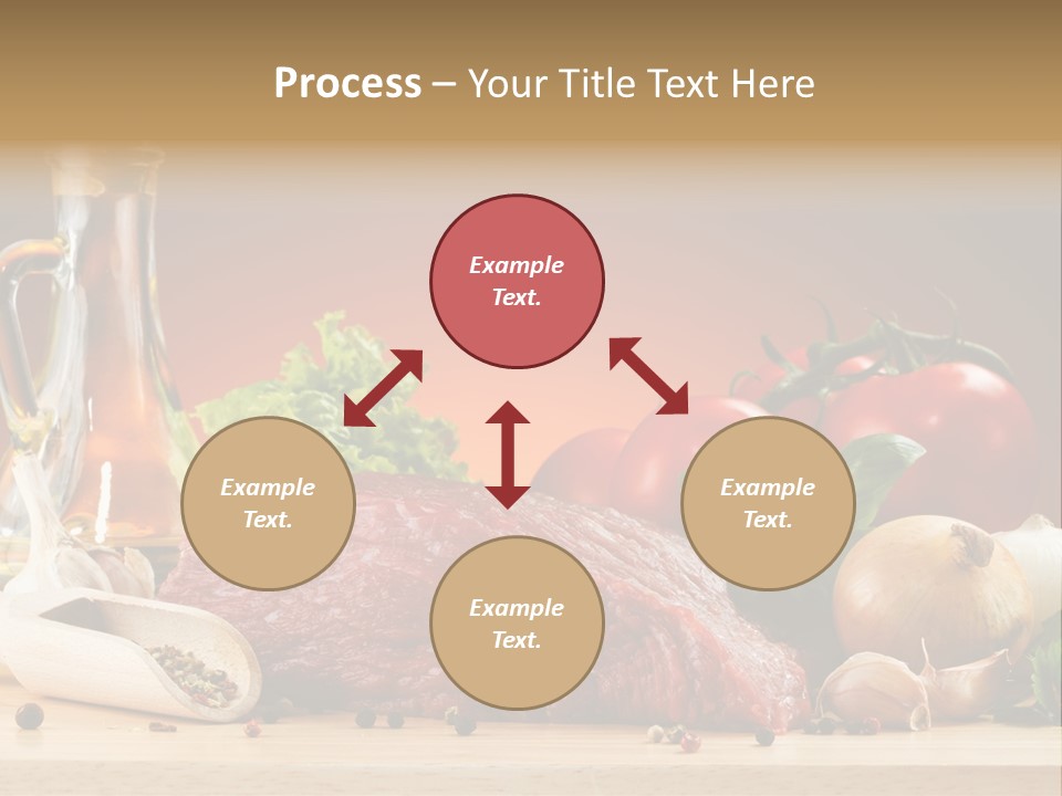 Veal Orange Dinner PowerPoint Template