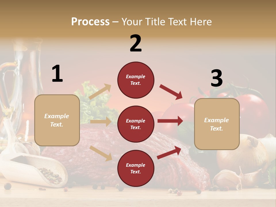 Veal Orange Dinner PowerPoint Template