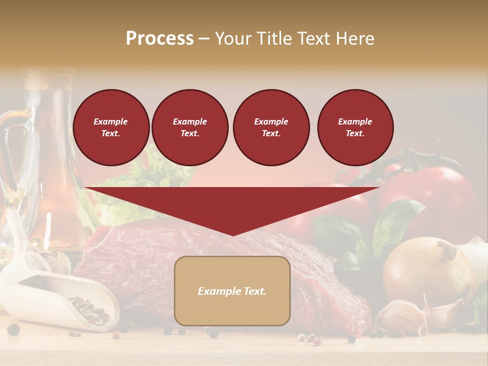 Veal Orange Dinner PowerPoint Template