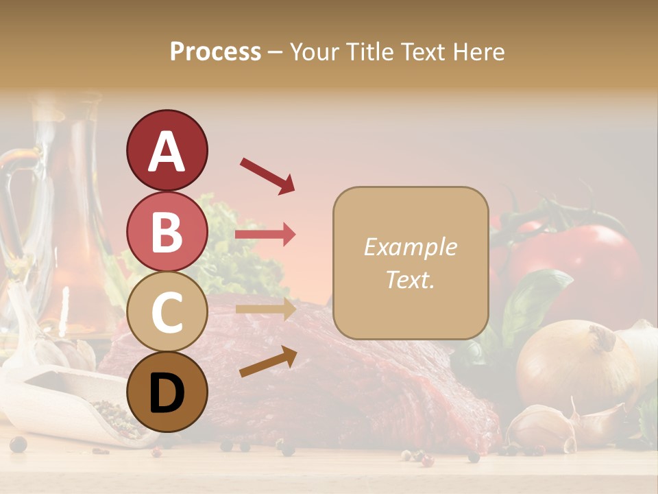Veal Orange Dinner PowerPoint Template