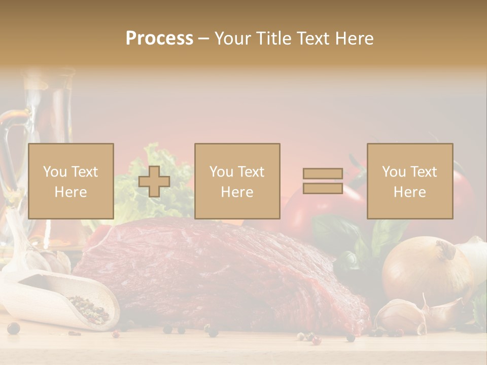 Veal Orange Dinner PowerPoint Template