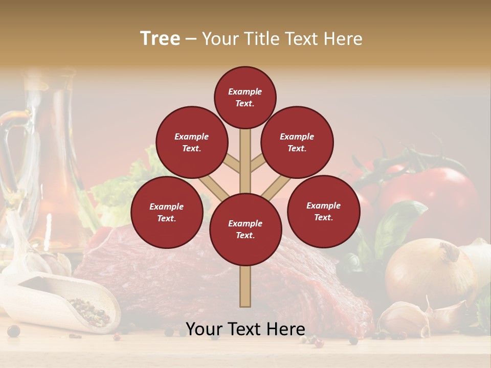 Veal Orange Dinner PowerPoint Template