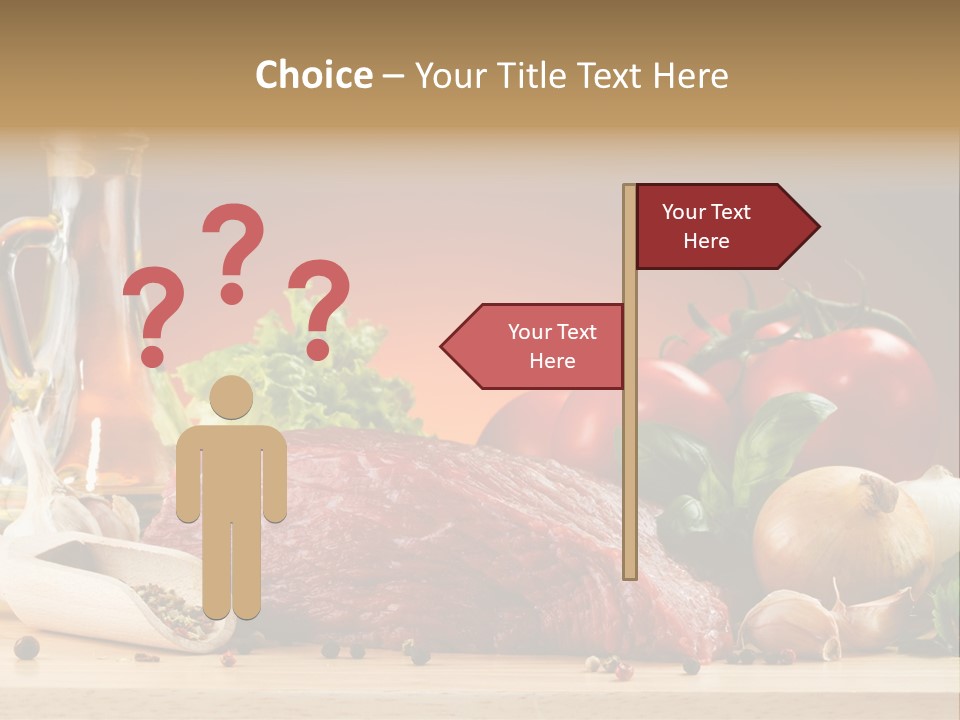 Veal Orange Dinner PowerPoint Template