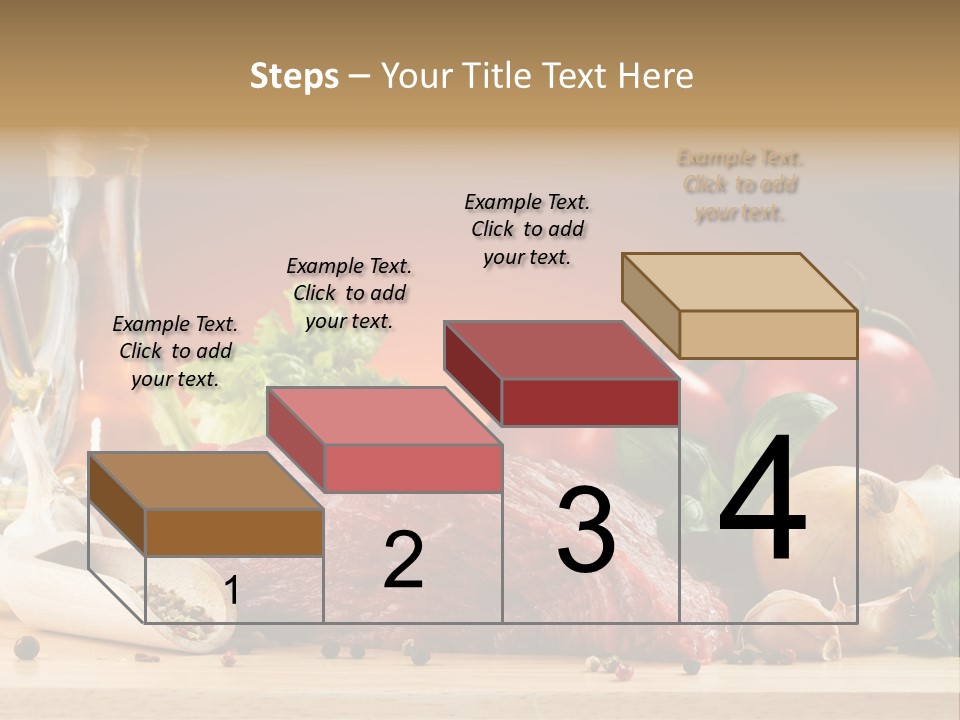 Veal Orange Dinner PowerPoint Template