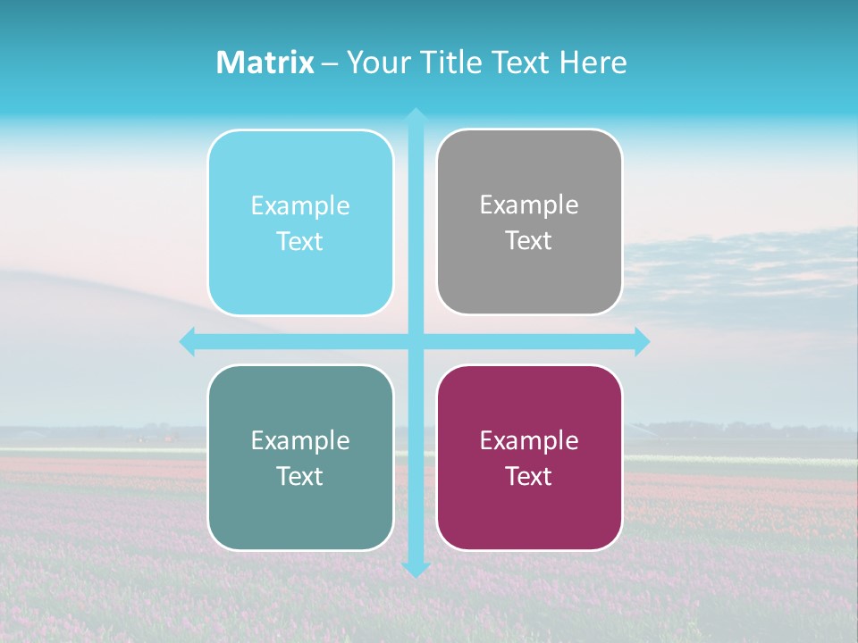Flower Flower Bed Natural PowerPoint Template