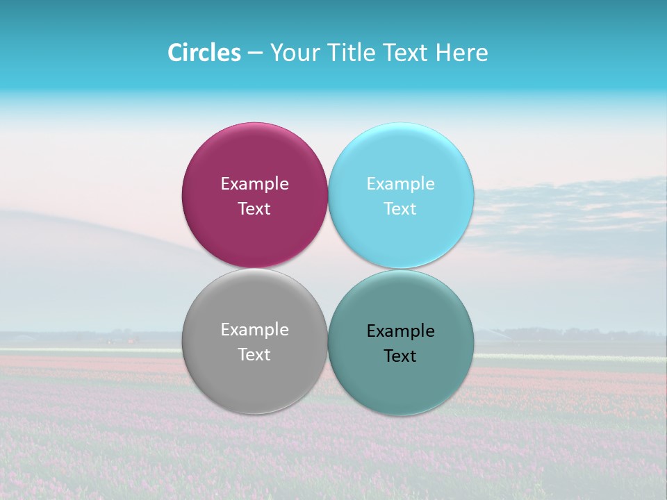 Flower Flower Bed Natural PowerPoint Template