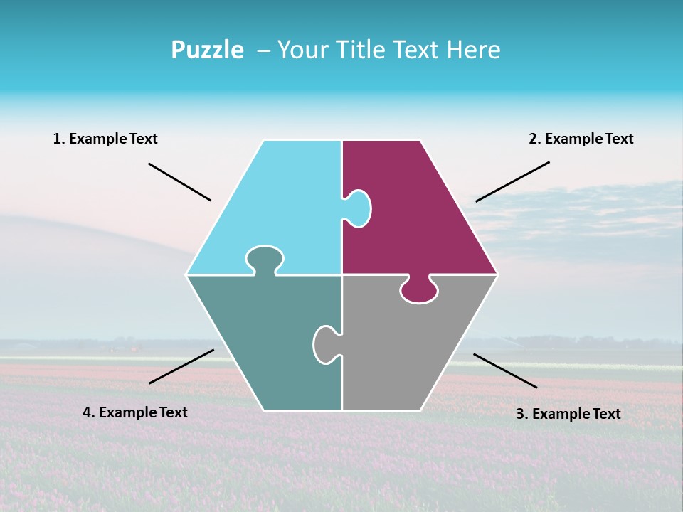 Flower Flower Bed Natural PowerPoint Template