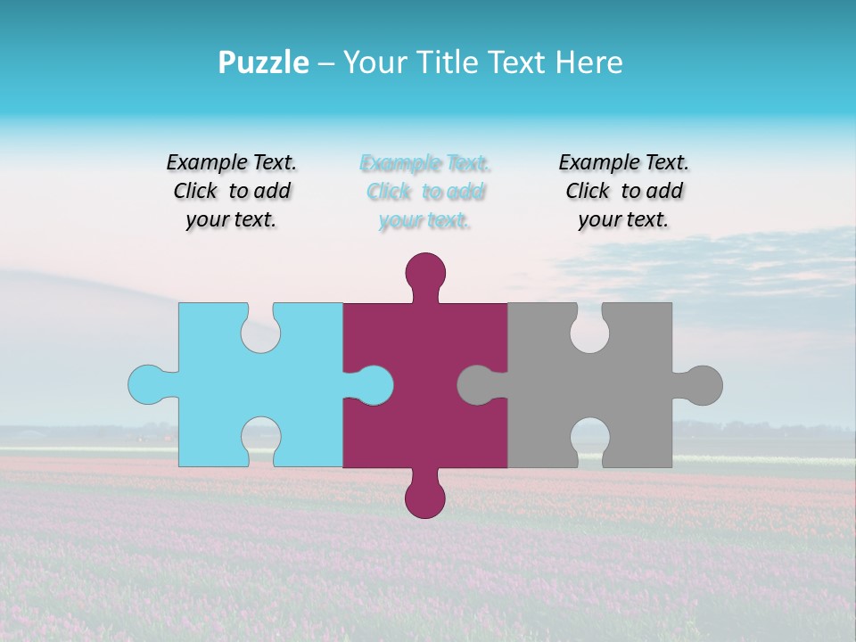 Flower Flower Bed Natural PowerPoint Template