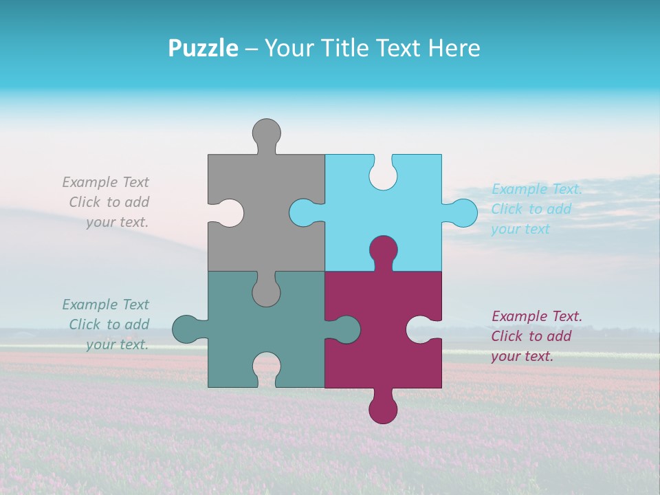 Flower Flower Bed Natural PowerPoint Template