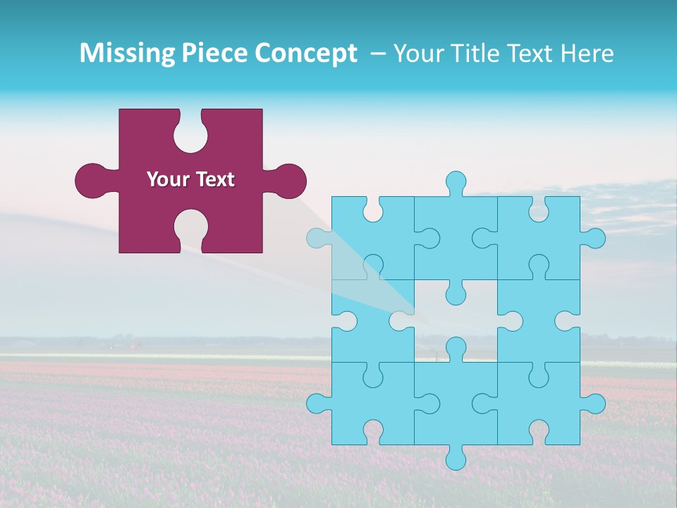 Flower Flower Bed Natural PowerPoint Template