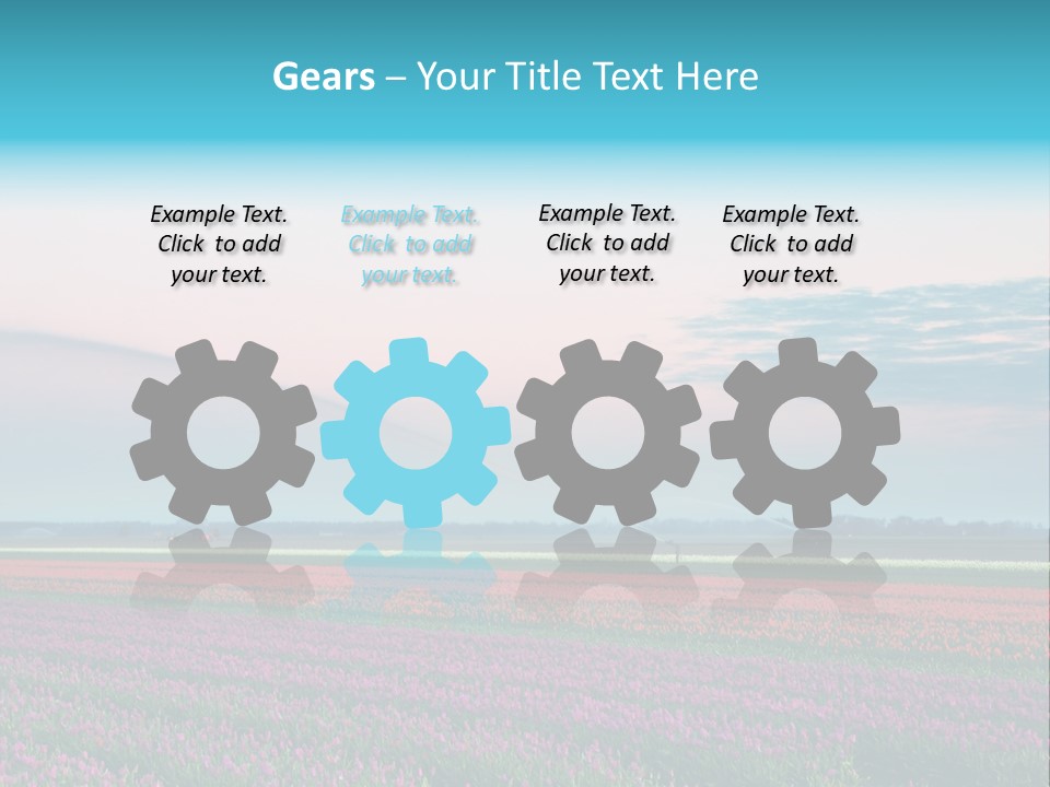 Flower Flower Bed Natural PowerPoint Template