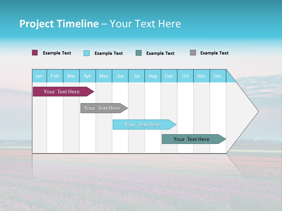 Flower Flower Bed Natural PowerPoint Template