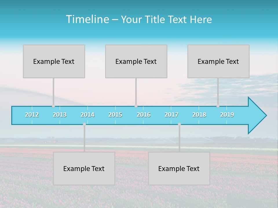 Flower Flower Bed Natural PowerPoint Template