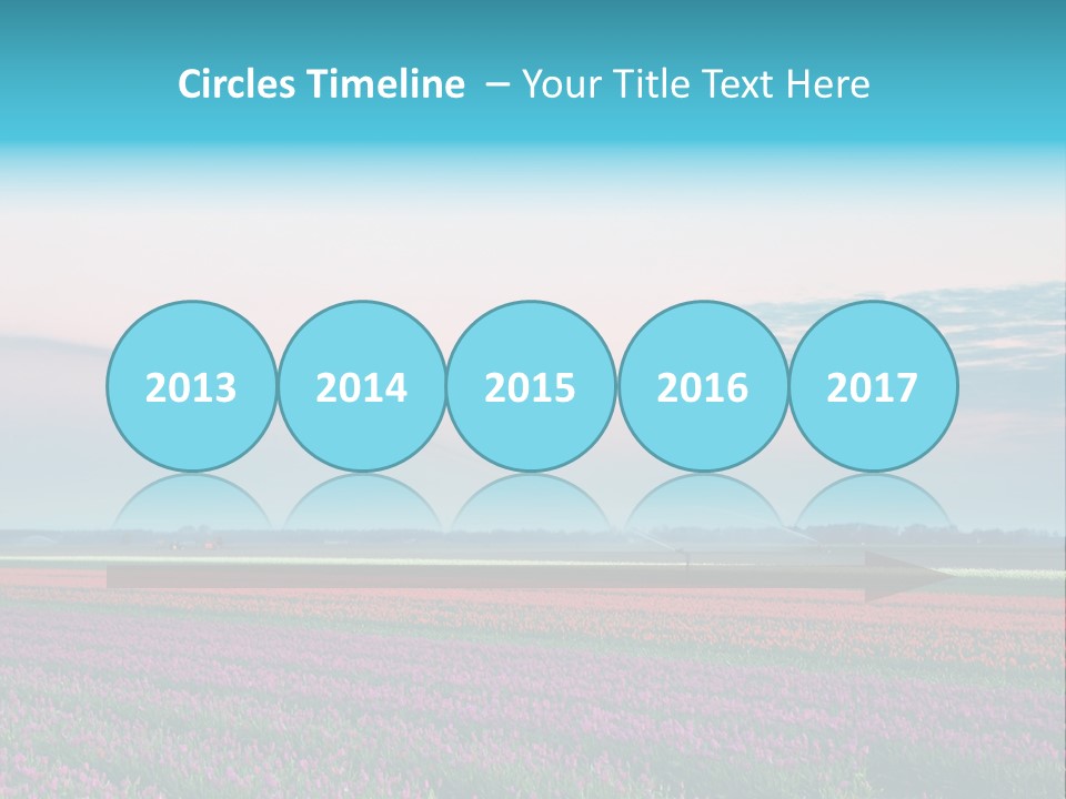 Flower Flower Bed Natural PowerPoint Template