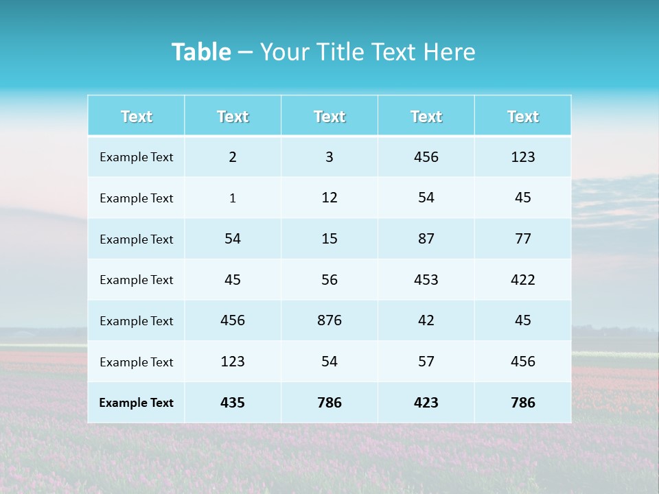 Flower Flower Bed Natural PowerPoint Template