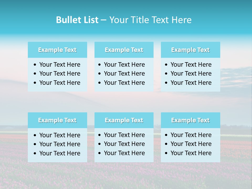Flower Flower Bed Natural PowerPoint Template