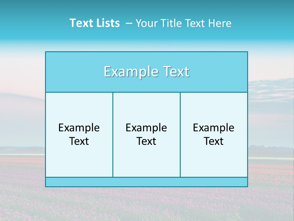 Flower Flower Bed Natural PowerPoint Template