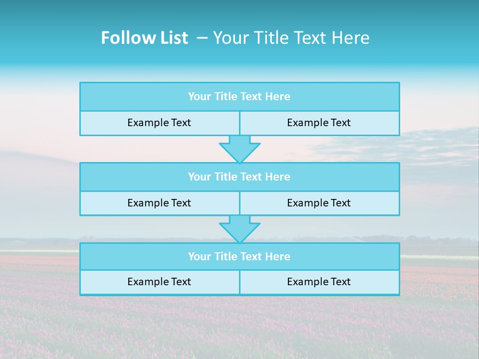 Flower Flower Bed Natural PowerPoint Template