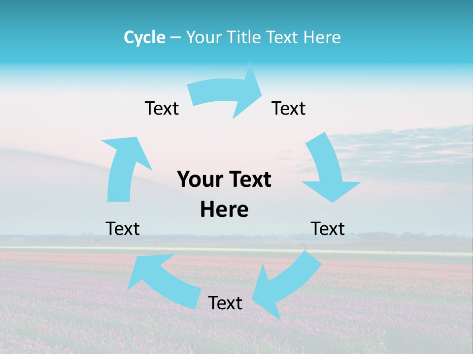 Flower Flower Bed Natural PowerPoint Template