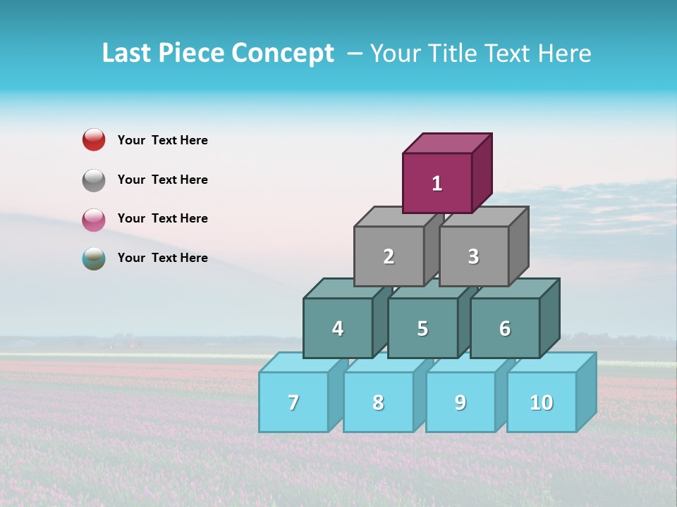 Flower Flower Bed Natural PowerPoint Template