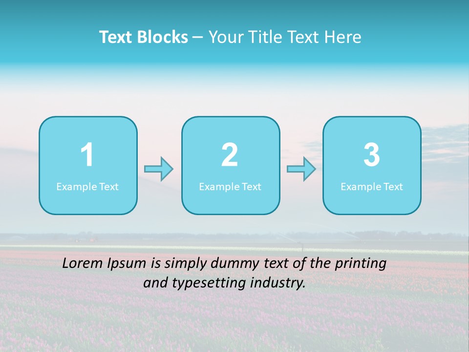 Flower Flower Bed Natural PowerPoint Template