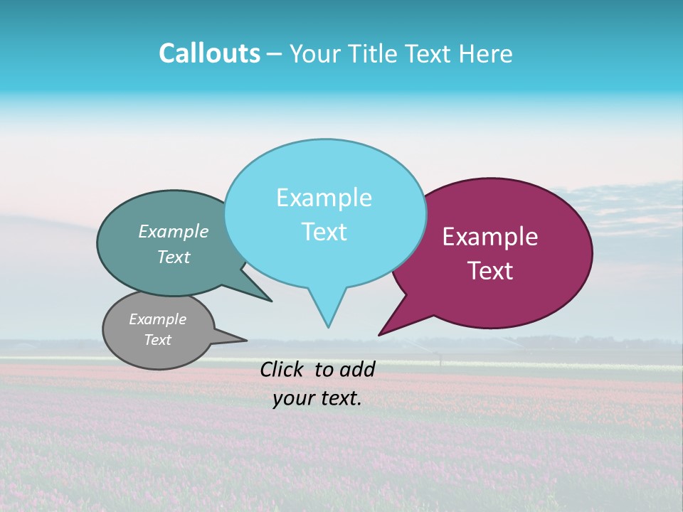 Flower Flower Bed Natural PowerPoint Template