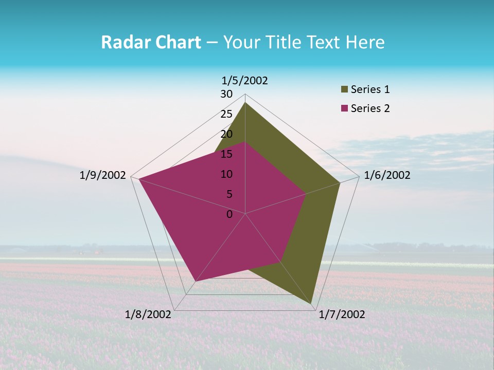 Flower Flower Bed Natural PowerPoint Template