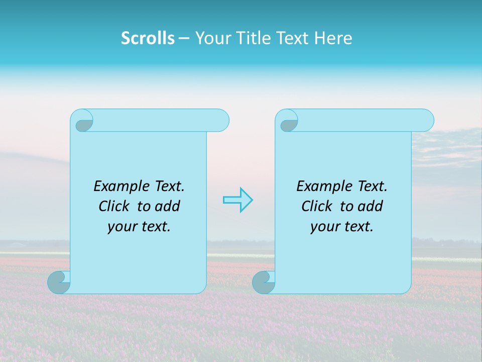 Flower Flower Bed Natural PowerPoint Template