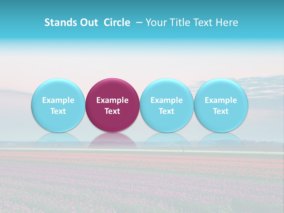 Flower Flower Bed Natural PowerPoint Template