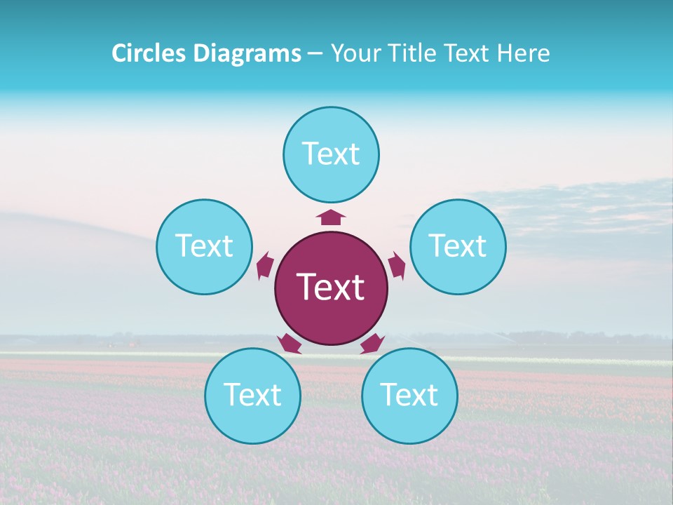 Flower Flower Bed Natural PowerPoint Template