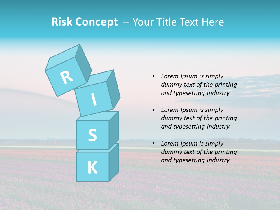 Flower Flower Bed Natural PowerPoint Template