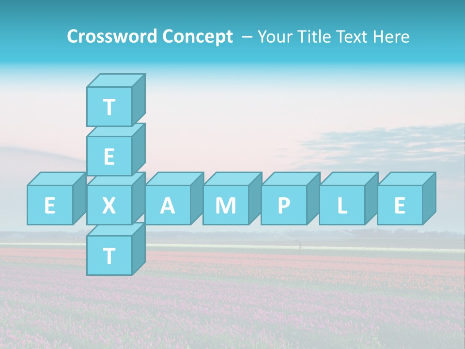 Flower Flower Bed Natural PowerPoint Template