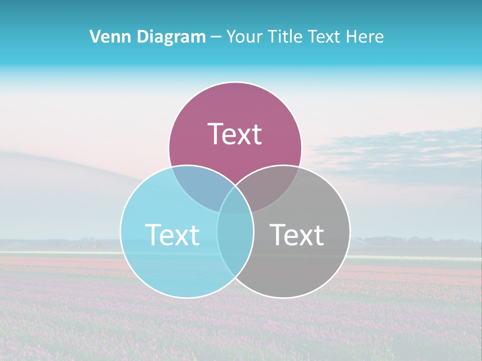 Flower Flower Bed Natural PowerPoint Template