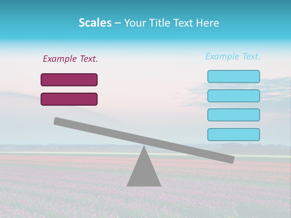 Flower Flower Bed Natural PowerPoint Template