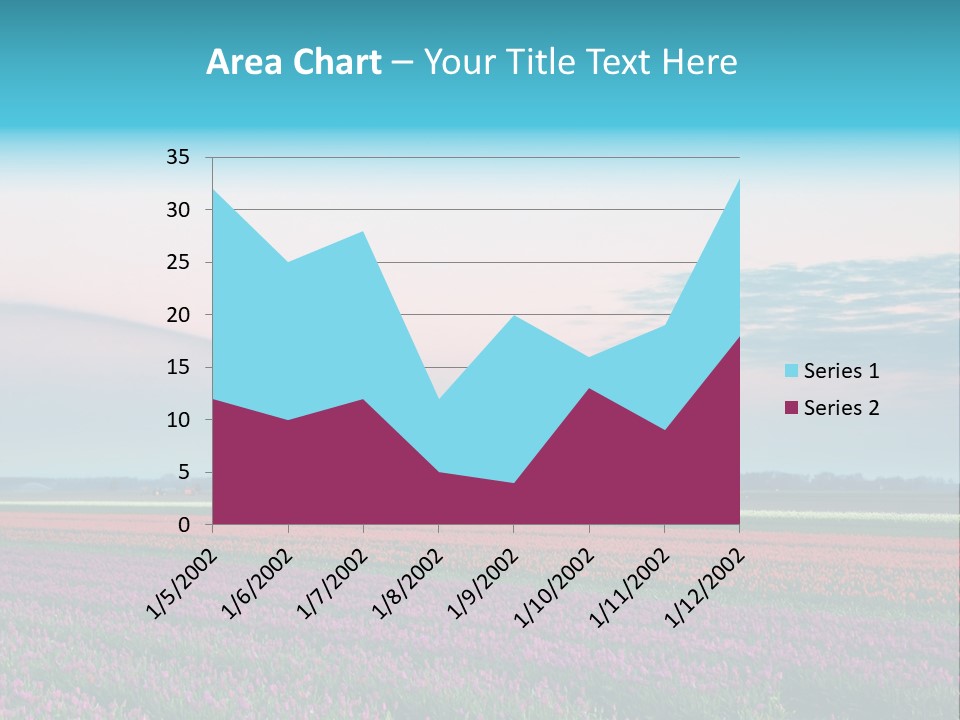 Flower Flower Bed Natural PowerPoint Template