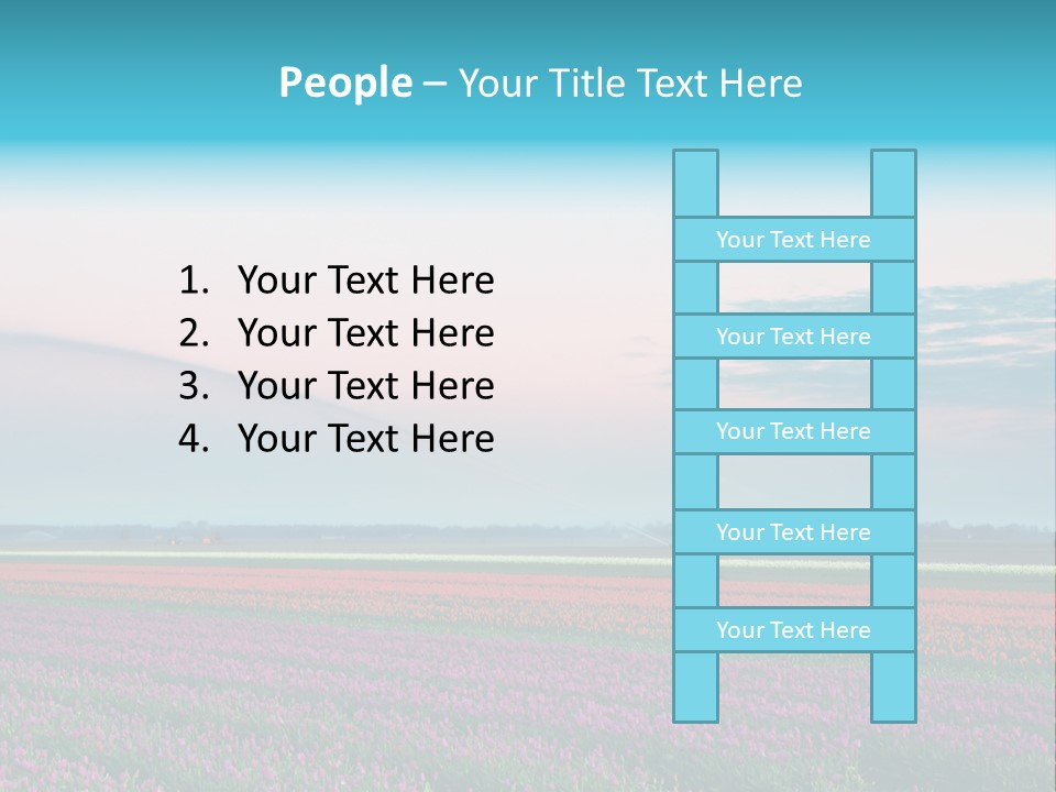 Flower Flower Bed Natural PowerPoint Template