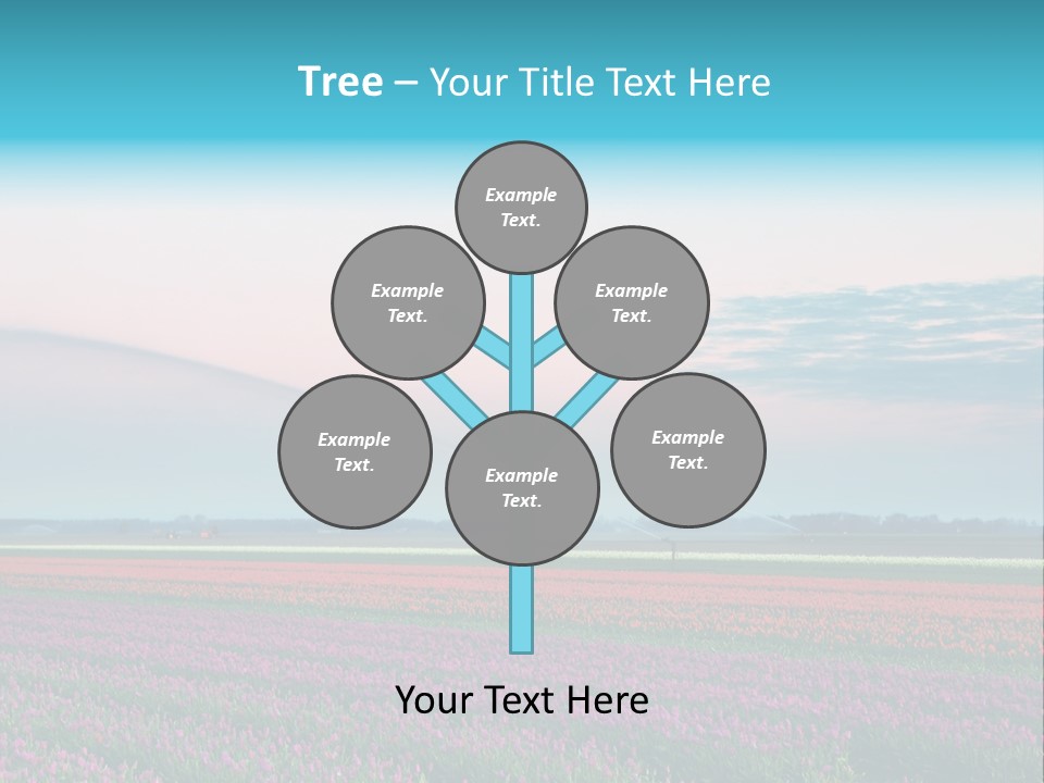 Flower Flower Bed Natural PowerPoint Template